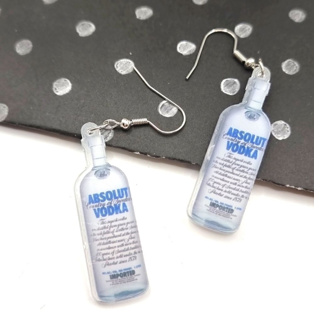👋 ABSOLUT VODKA BOTTLE cocktail acrylic earrings Mix And Match 3/$20